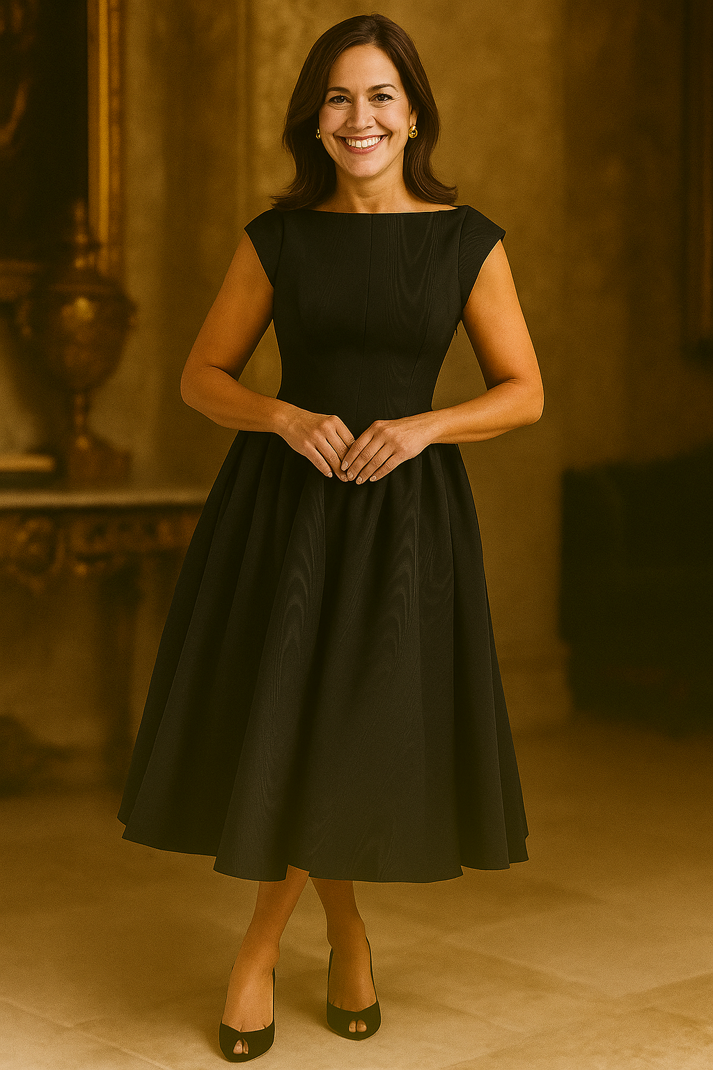 LUNA | Flowy midi dress