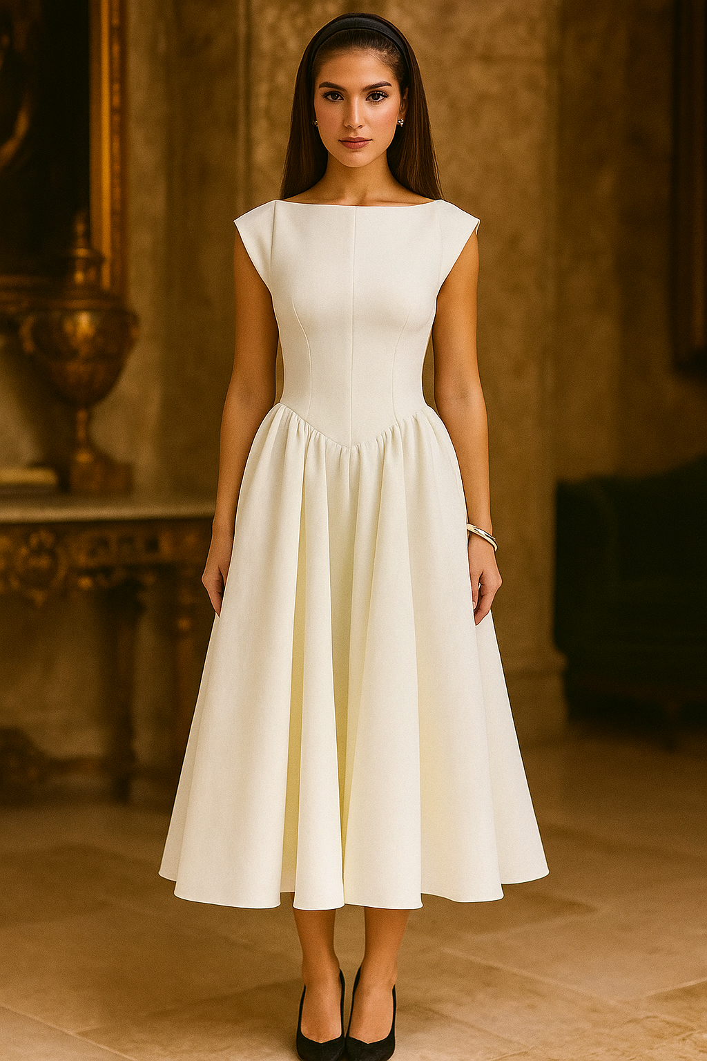 LUNA | Flowy midi dress